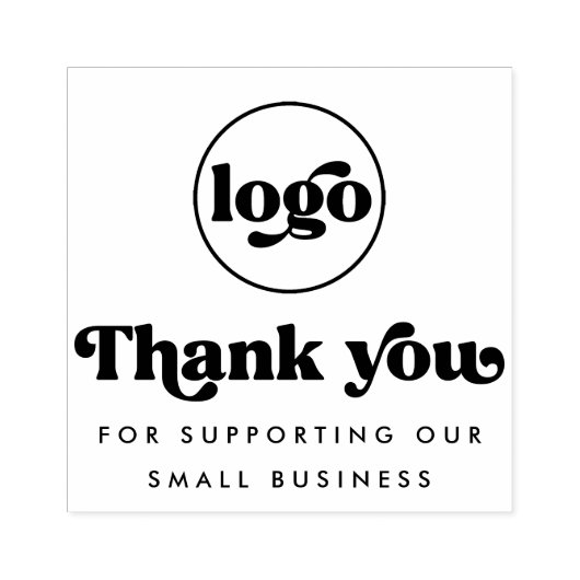 Retro vielen Dank für die Unterstützung unseres Fi Gummistempel (Prägung)