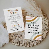 Retro Vielen Dank für Ihr Kartenvorschau für klein Dankeskarte