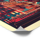 Retro Vienna City Austria Skyline-Geschenke Poster (Ecke)