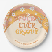 Retro Vier alljährlich erscheinende Teller (Vorderseite)