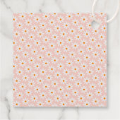 Retro Vier je Groovy Girls 4. Geburtstag Geschenkanhänger (Rückseite)