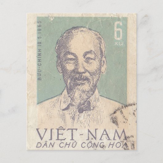 Retro vietnames postage-Briefmarke (Vorderseite)