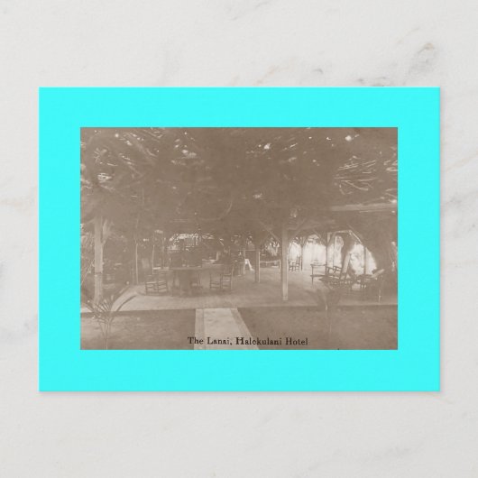 Retro View Hawaii Hotel Waikiki Honolulu Postkarte (Vorderseite)