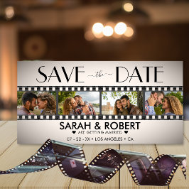 Retro Vignette Foto Collage Film Streifen Save The Date