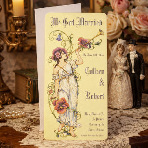 Retro-viktorianische Ära Art Nouveau Einladung