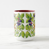 Retro viktorianische Brombeeren Tasse (Zentrum)