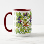 Retro viktorianische Brombeeren Tasse (Links)