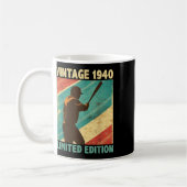 Retro Vintag 1940 Baseball Lover Limited Edition Kaffeetasse (Links)