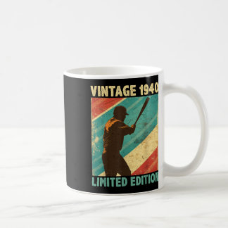 Retro Vintag 1940 Baseball Lover Limited Edition Kaffeetasse