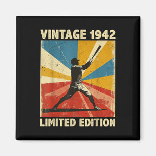 Retro Vintag 1942 Baseball Lover Limited Edition Magnet