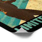 Retro Vintag 1949 Baseball Lover Limited Edition Poster (Ecke)