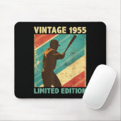Retro Vintag 1955 Baseball Lover Limited Edition Mousepad (Mit Mouse)