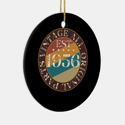 Retro Vintag 1956 Keramik Ornament (Rechts)