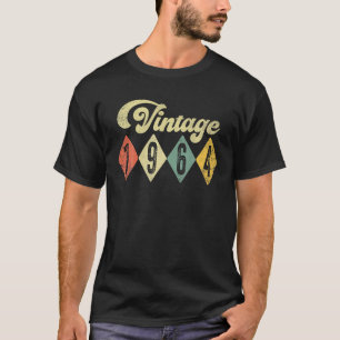 Retro Vintag 1964 60. Geburtstagsgeschenk Männer F T-Shirt