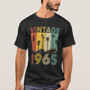 Retro Vintag 1965 Gitarrist 1965 Geburtstagsgitarr T-Shirt