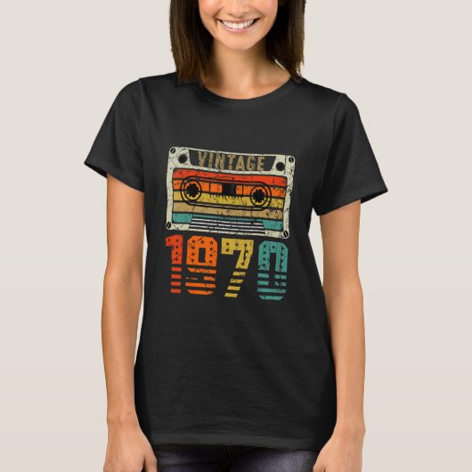 Retro Vintag 1970 52. Geburtstag T-Shirt (Vorderseite)