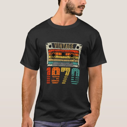 Retro Vintag 1970 52. Geburtstag T-Shirt (Vorderseite)
