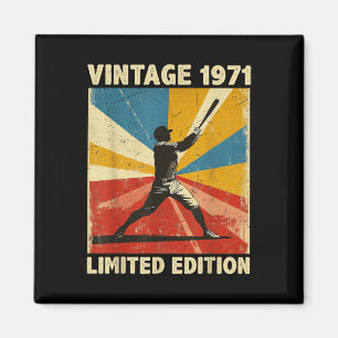 Retro Vintag 1971 Baseball Lover Limited Edition Magnet