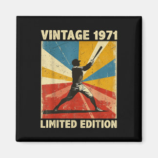Retro Vintag 1971 Baseball Lover Limited Edition Magnet