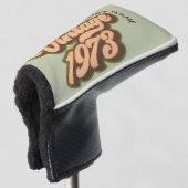 Retro Vintag 1973 Custom Putter Cover Golf Headcover (3/4 Vorderseite)