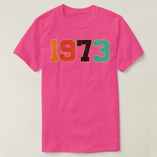 Retro Vintag 1973 Typografie T-Shirt (Design vorne)