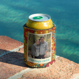 Retro Vintag 1975 50. Geburtstag Foto Dosenkühler