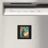 Retro Vintag 1984 Baseball Lover Limited Edition Magnet (In Situ (Geschirrspüler))