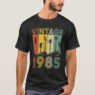 Retro Vintag 1985 Gitarrist 1985 Geburtstagsgitarr T-Shirt