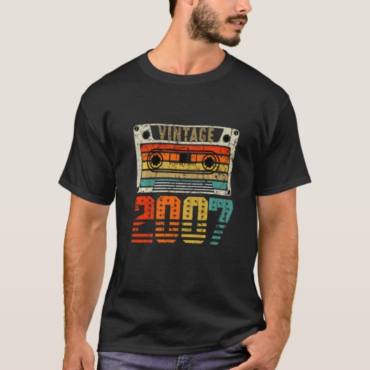 Retro Vintag 2007 16. Geburtstag T-Shirt (Vorderseite)
