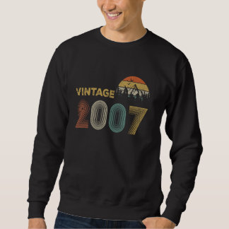 Retro Vintag 2007 Funny 18 Year Old 18 th Birthday Sweatshirt