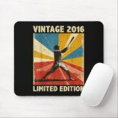 Retro Vintag 2016 Baseball Lover Limited Edition Mousepad (Mit Mouse)