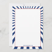 Retro Vintag 4. Juli Party Einladungen (Rückseite)