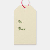 Retro Vintag 50er Frohe Weihnachtsstars Geschenkanhänger (Rückseite)