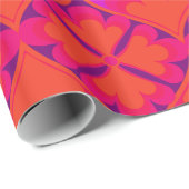 Retro Vintag 60er 70er Geschenkpapier (Rolleneckpunkt)