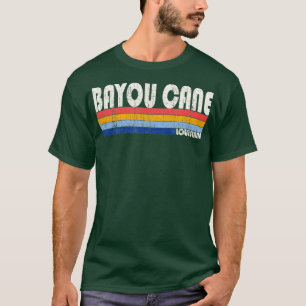 Retro Vintag 70er 80er Style Bayou Cane Louisiana T-Shirt