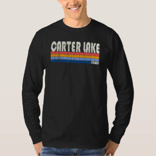 Retro Vintag 70er 80er Style Carter Lake Iowa T-Shirt