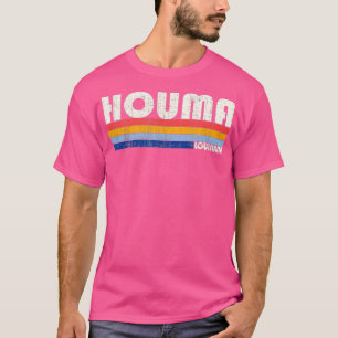 Retro Vintag 70er 80er Style Houma Louisiana T-Shirt