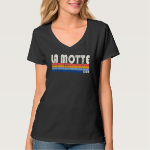 Retro Vintag 70er 80er Style La Motte Iowa T-Shirt