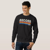 Retro Vintag 70er 80er Style Macomb Illinois Sweatshirt (Vorne ganz)