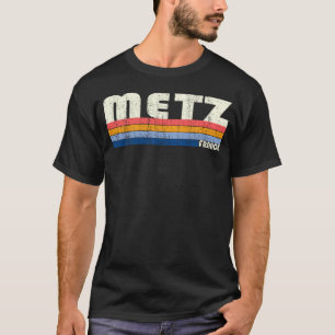Retro Vintag 70er 80er Style Metz Frankreich T-Shirt