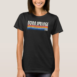 Retro Vintag 70er 80er Style Nora Springs Iowa T-Shirt