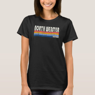 Retro Vintag 70er 80er Style North Webster Indiana T-Shirt