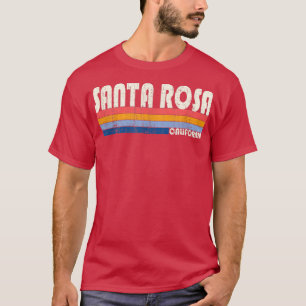 Retro Vintag 70er 80er Style Santa Rosa, CA T-Shirt