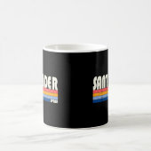 Retro Vintag 70er 80er Style Santander, Spanien Kaffeetasse (Mittel)
