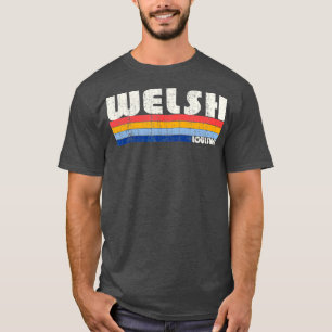 Retro Vintag 70er 80er Style Welsh Louisiana T-Shirt