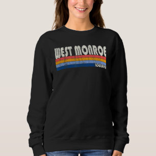 Retro Vintag 70er 80er Style West Monroe Louisiana Sweatshirt
