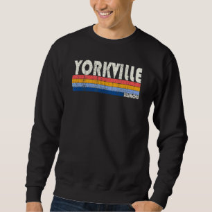 Retro Vintag 70er 80er Style Yorkville Illinois Sweatshirt