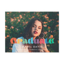 Retro Vintag 70er Foto Abschluss 2025