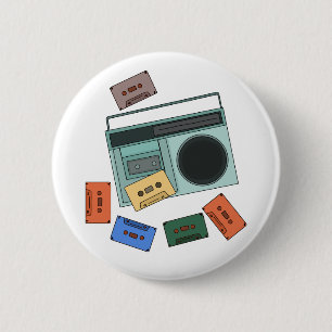 Retro Vintag 80er Jahre Button