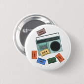 Retro Vintag 80er Jahre Button (Vorne & Hinten)